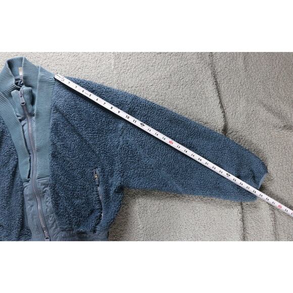 Free People Movement Jacket Womens Medium Blue Gear Up Sherpa Bomber Coat - Picture 7 of 8